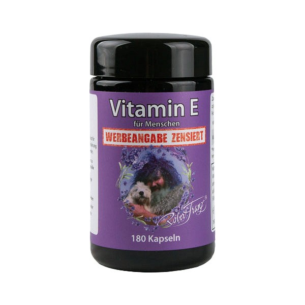 Robert Franz Vitamin E 200 IE - Natürliches Vitamin E - 180 Kapseln