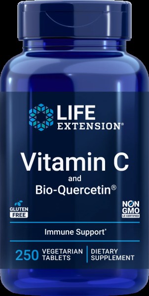 Life Extension Vitamin C mit Quercentin Phytosome 1000 mg - 250 vegetarische Tabletten