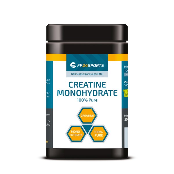 FP24 Sports Creatine Monohydrate 500g - 100% - Kreatin - Hochdosiert - ohne Zusätze - Top Qualität
