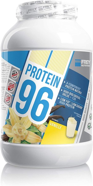 Frey Nutrition Protein 96 2300 g Dose Eiweiß 4 Komponenten + Gratis Shaker